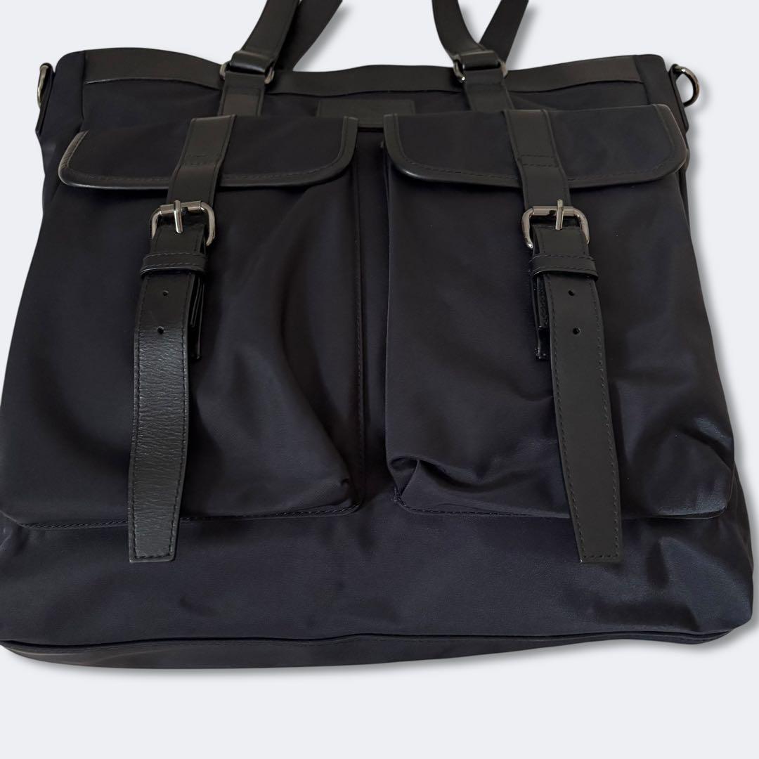 美品 バーバリーブラックレーベル ナイロン トートバッグ 肩掛け