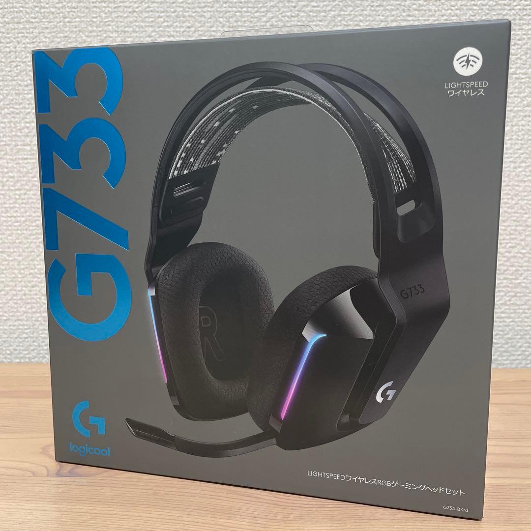 Logicool G ワイヤレス ゲーミングヘッドセット G733-BKrd