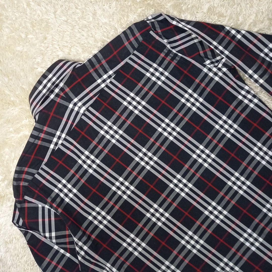バーバリー　ブラックレーベル　ノバチェック　長袖シャツ　サイズ2(M)