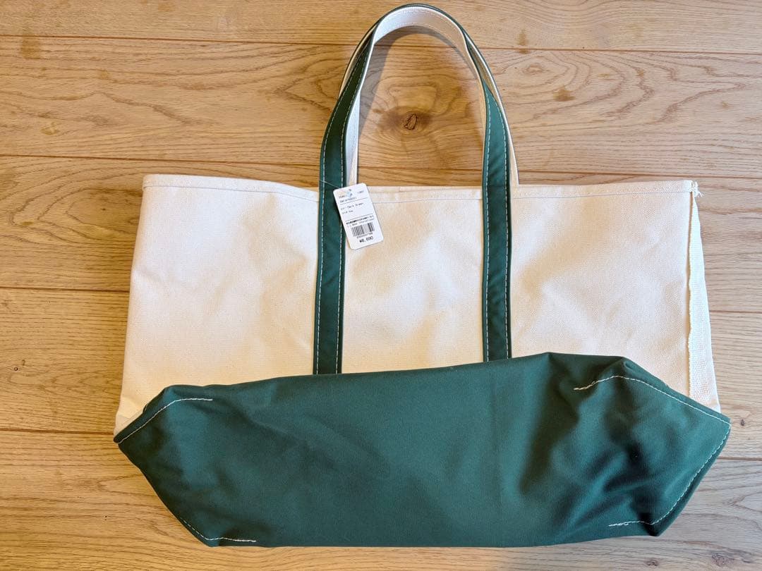 タグ付新品 L.L.BEAN トートバッグ/ラージ/レギュラーハンドル/グリーン
