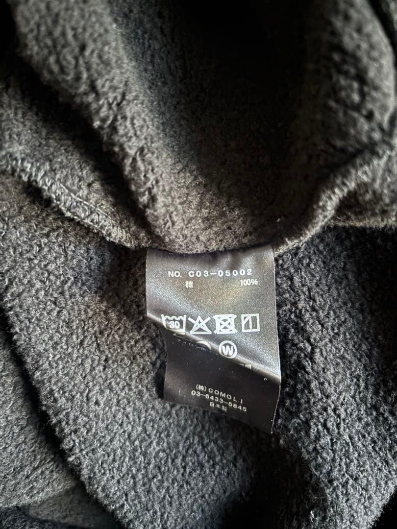 2025AW COMOLI コットン裏毛 クルーネック 3