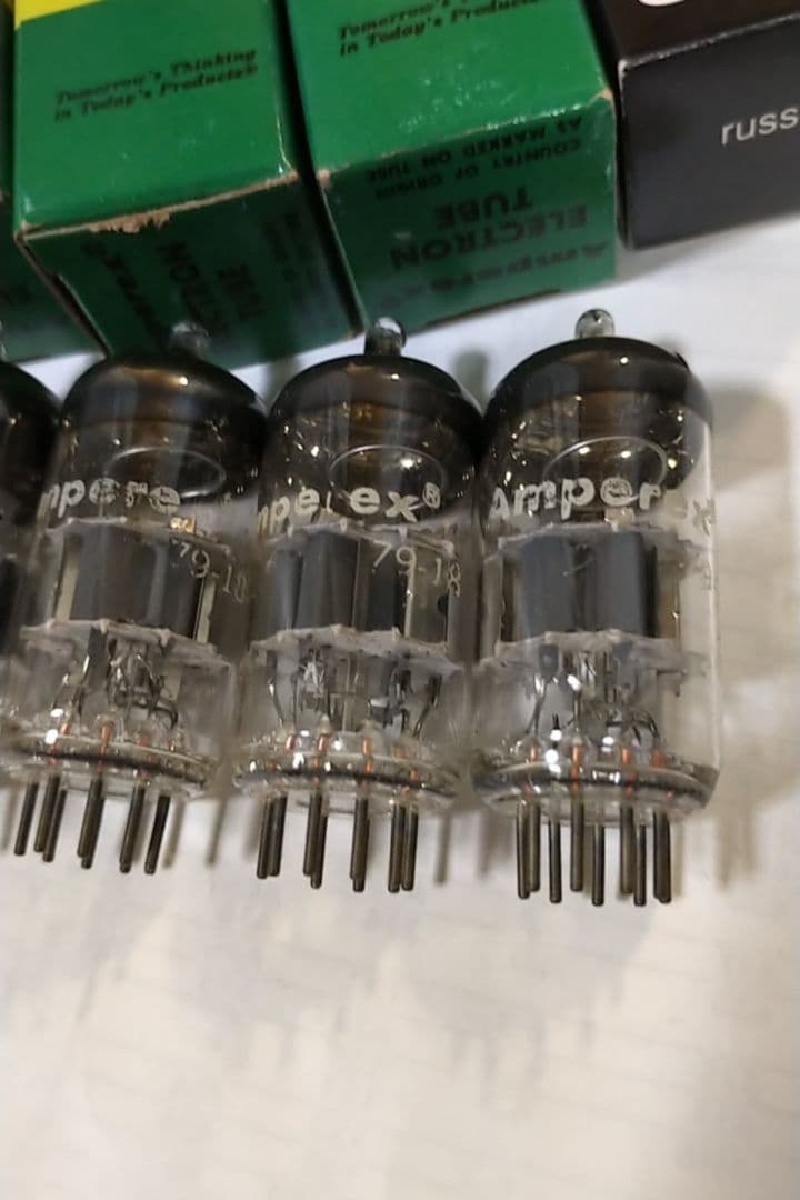 Amperex 6DJ8/ECC88 + 6922EH 真空管 4本セット