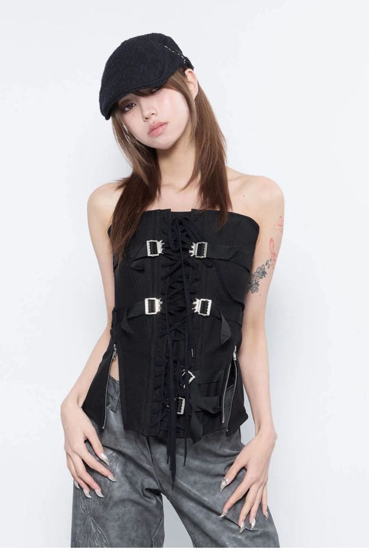 トップス theredthread s burlesque corset