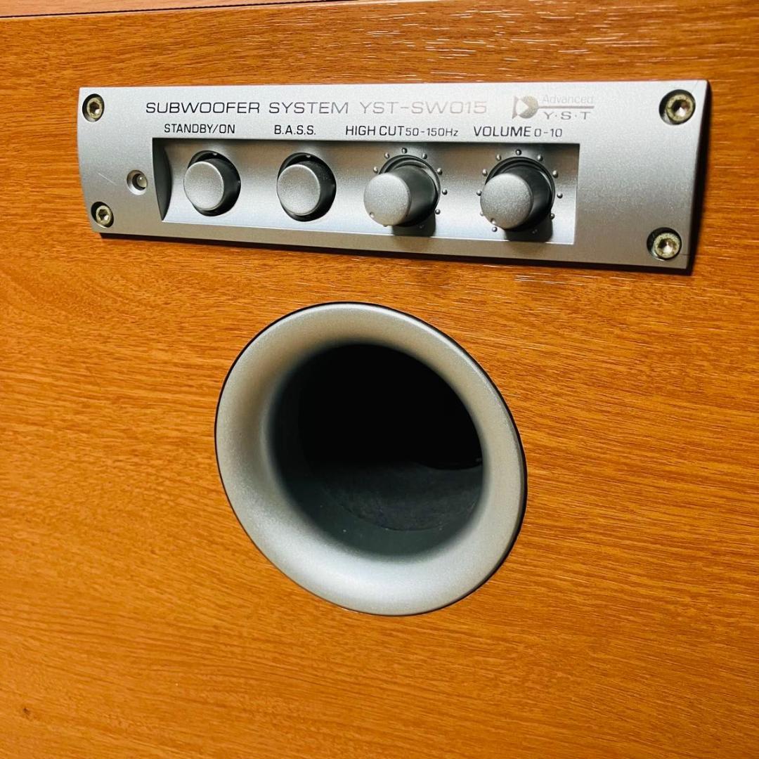 【美品 動作品】YAMAHA サブウーファー YST-SW015 オーディオ機器