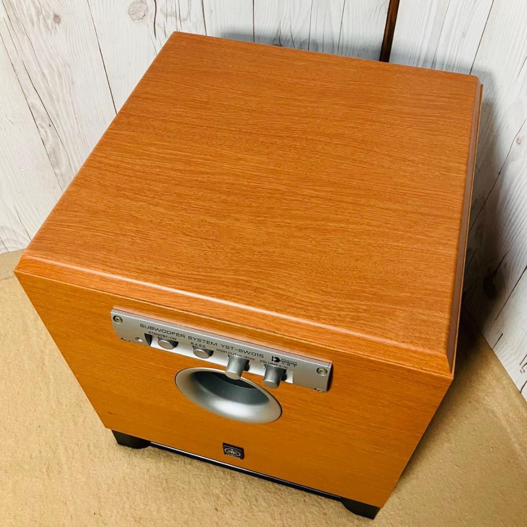 【美品 動作品】YAMAHA サブウーファー YST-SW015 オーディオ機器