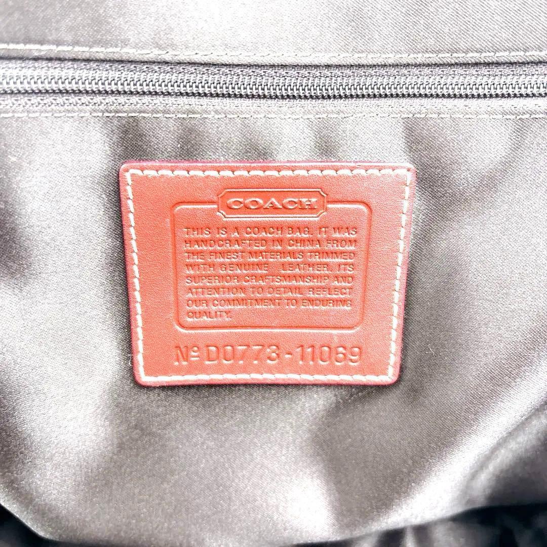 COACH シグネチャー レザーキャンバス ハンドバッグ 00s Y2K