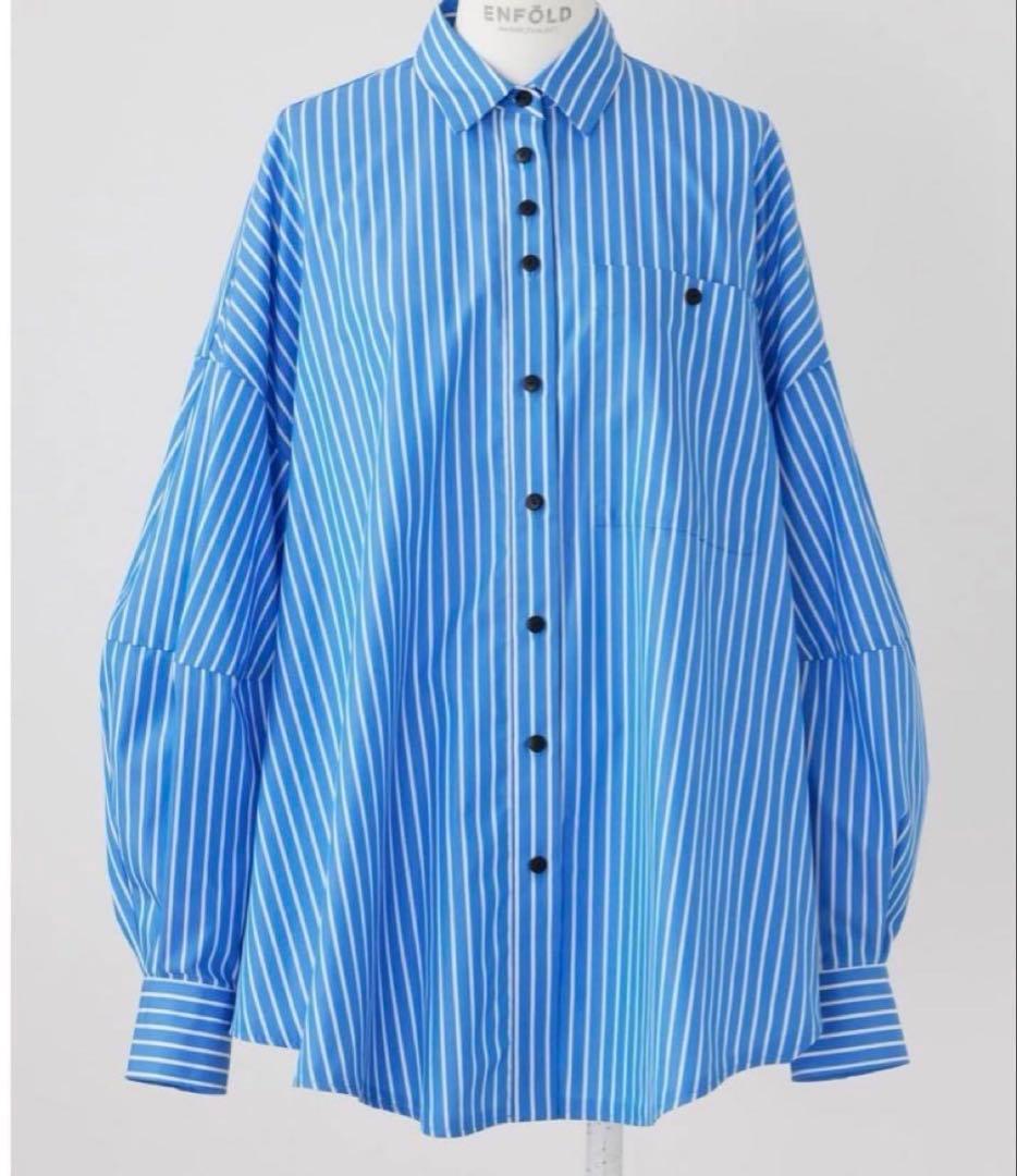 ENFÖLD 2023SS エンフォルド ストライプブラウス