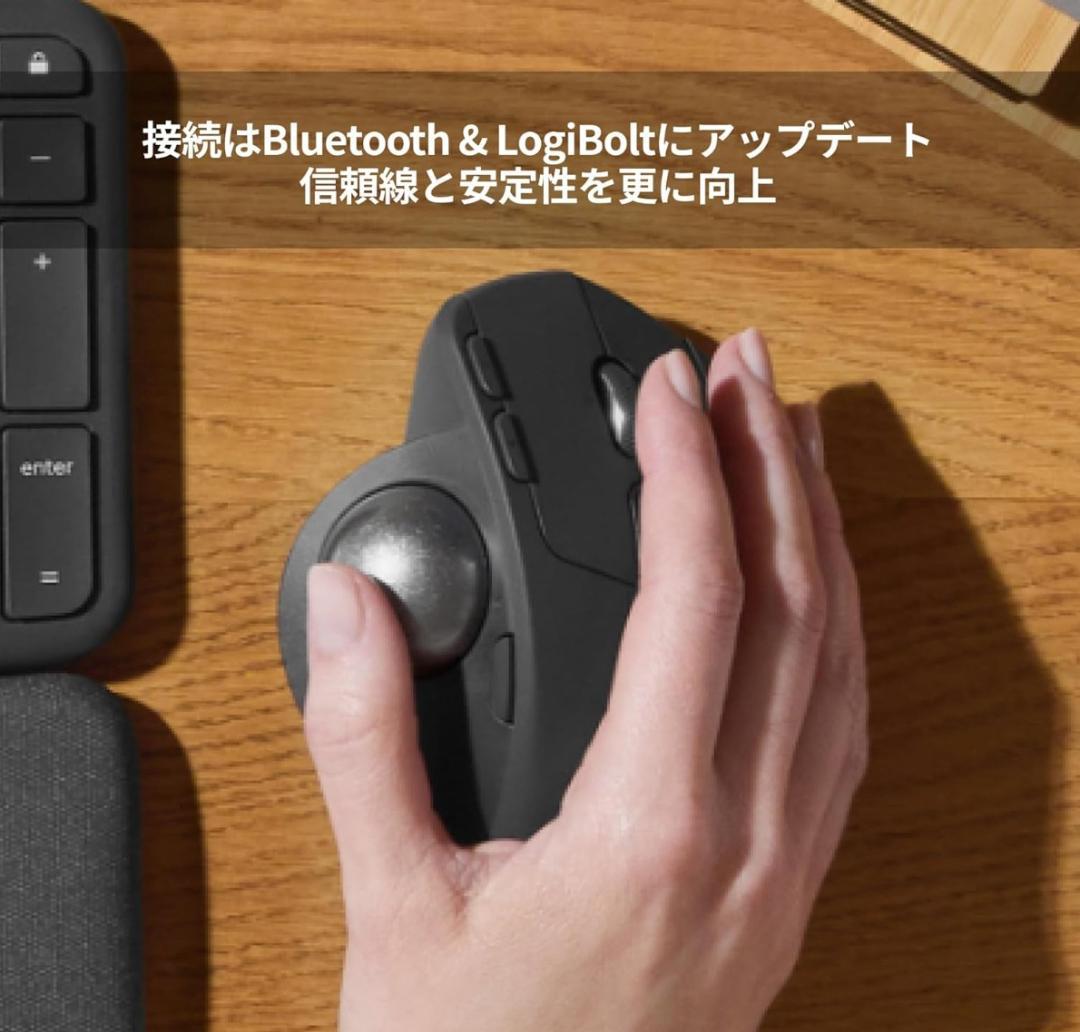 【美品】MX ERGO S ロジクール MXTB2d 静音トラックボールマウス