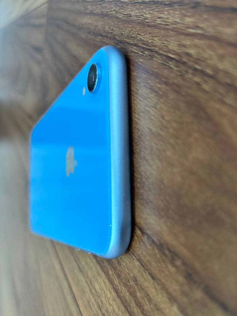 【美品】Apple／iPhoneXR／64GB／ブルー／SIMロックあり