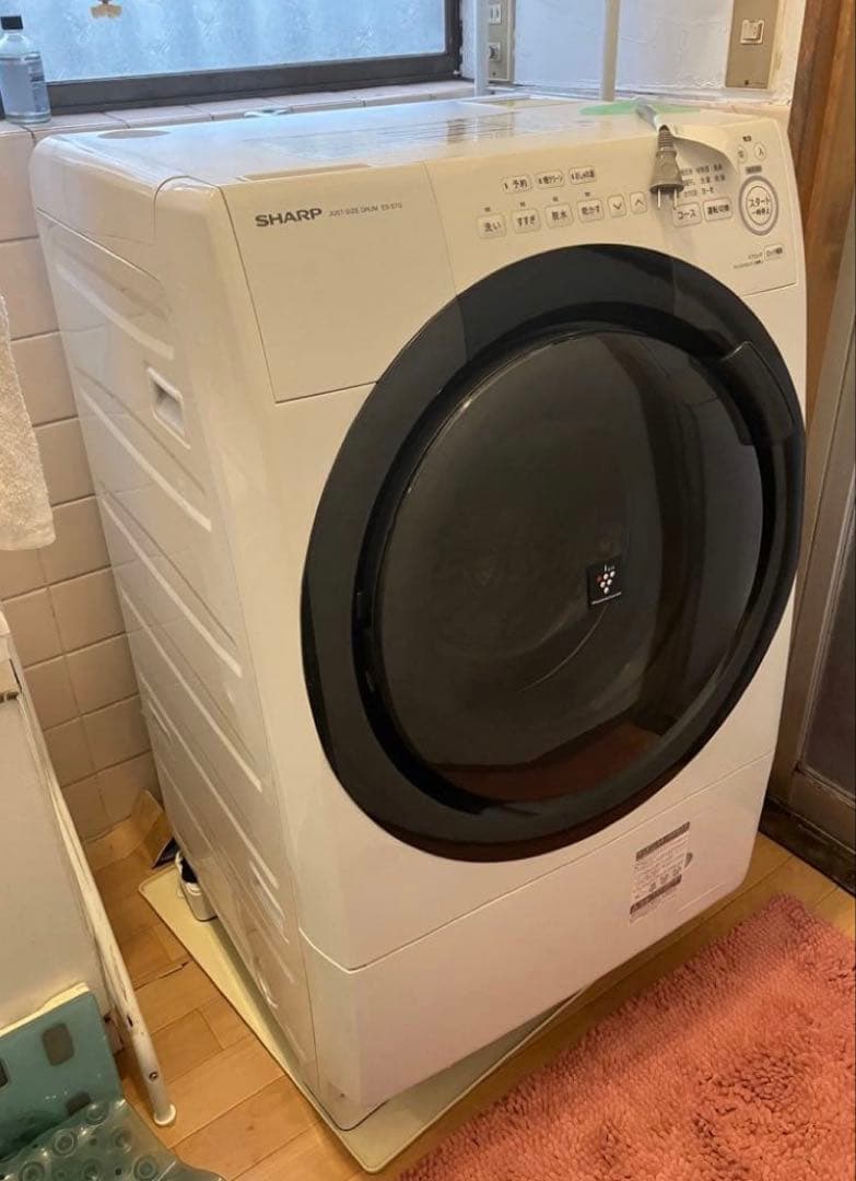 SHARP ドラム式洗濯機 本体 ホワイト