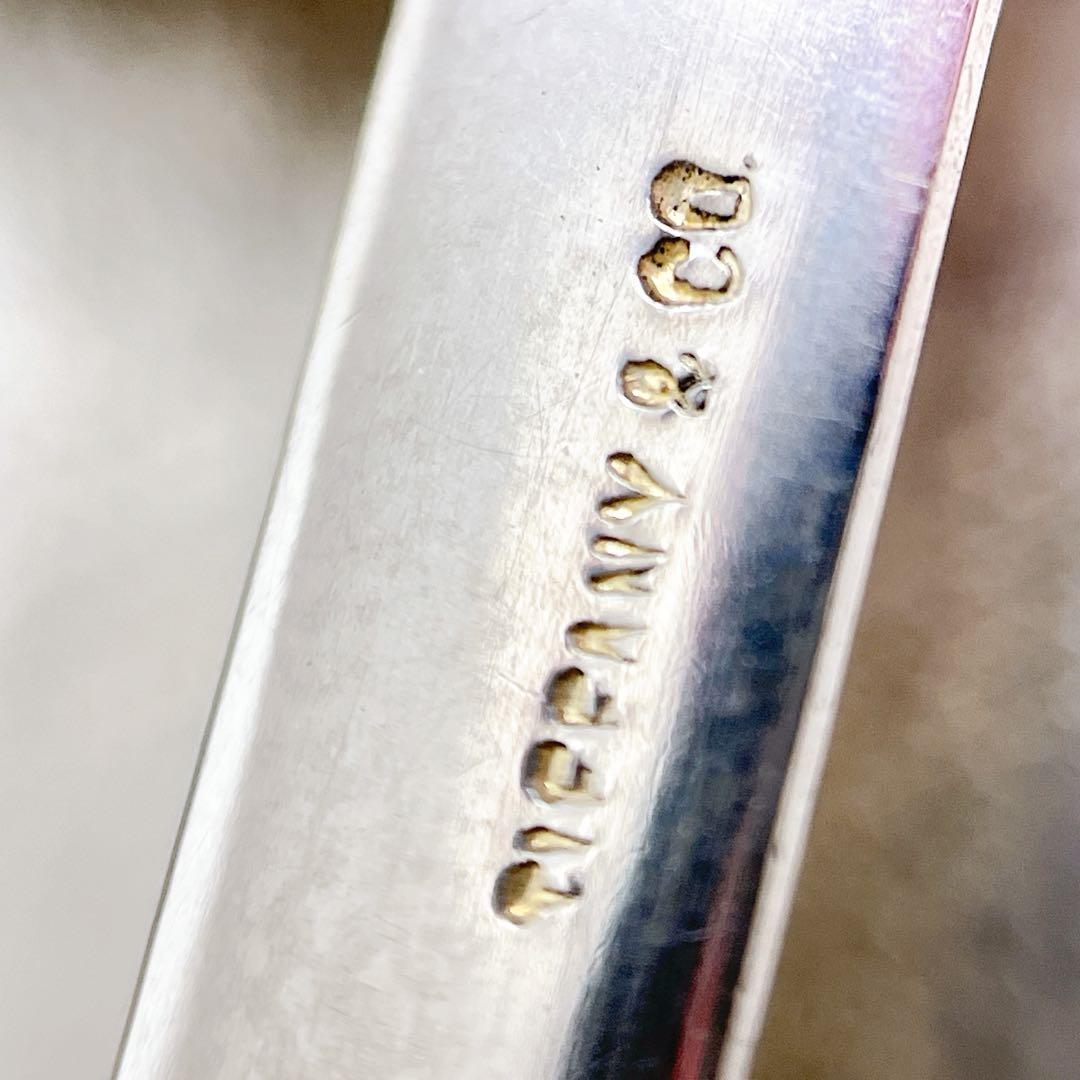 ティファニー　希少　エンジンターン　バックル　925