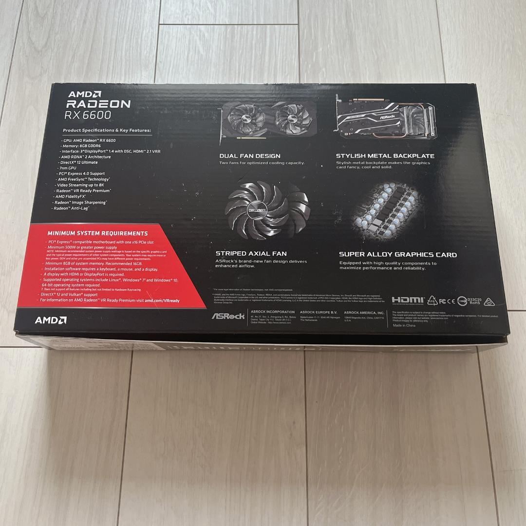 【美品】 ASRock｜RADEON RX6600Challenger D8GB