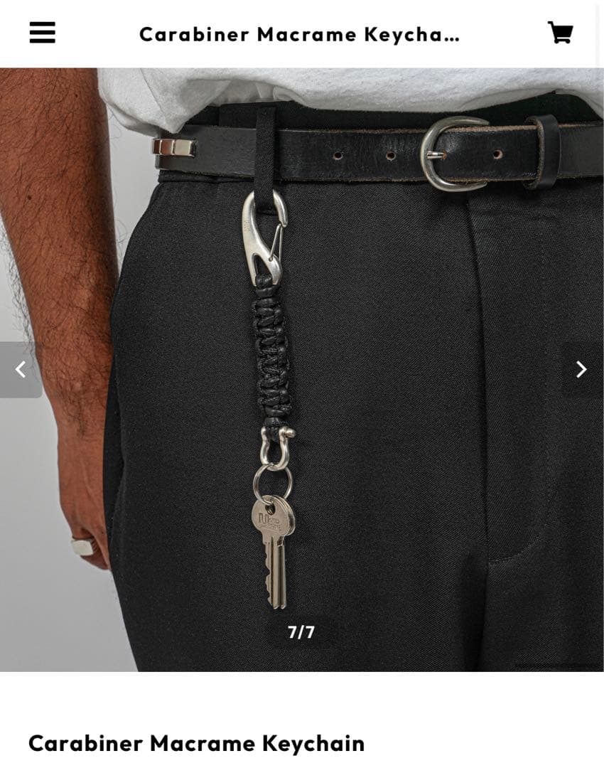 小物 DECi Carabiner Macrame Keychain OVY