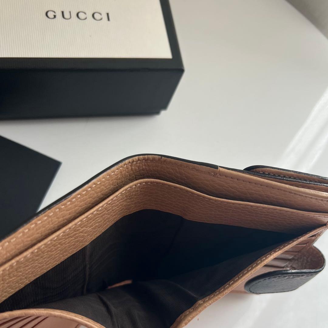01 極上美品 GUCCI グッチ 2つ折り財布