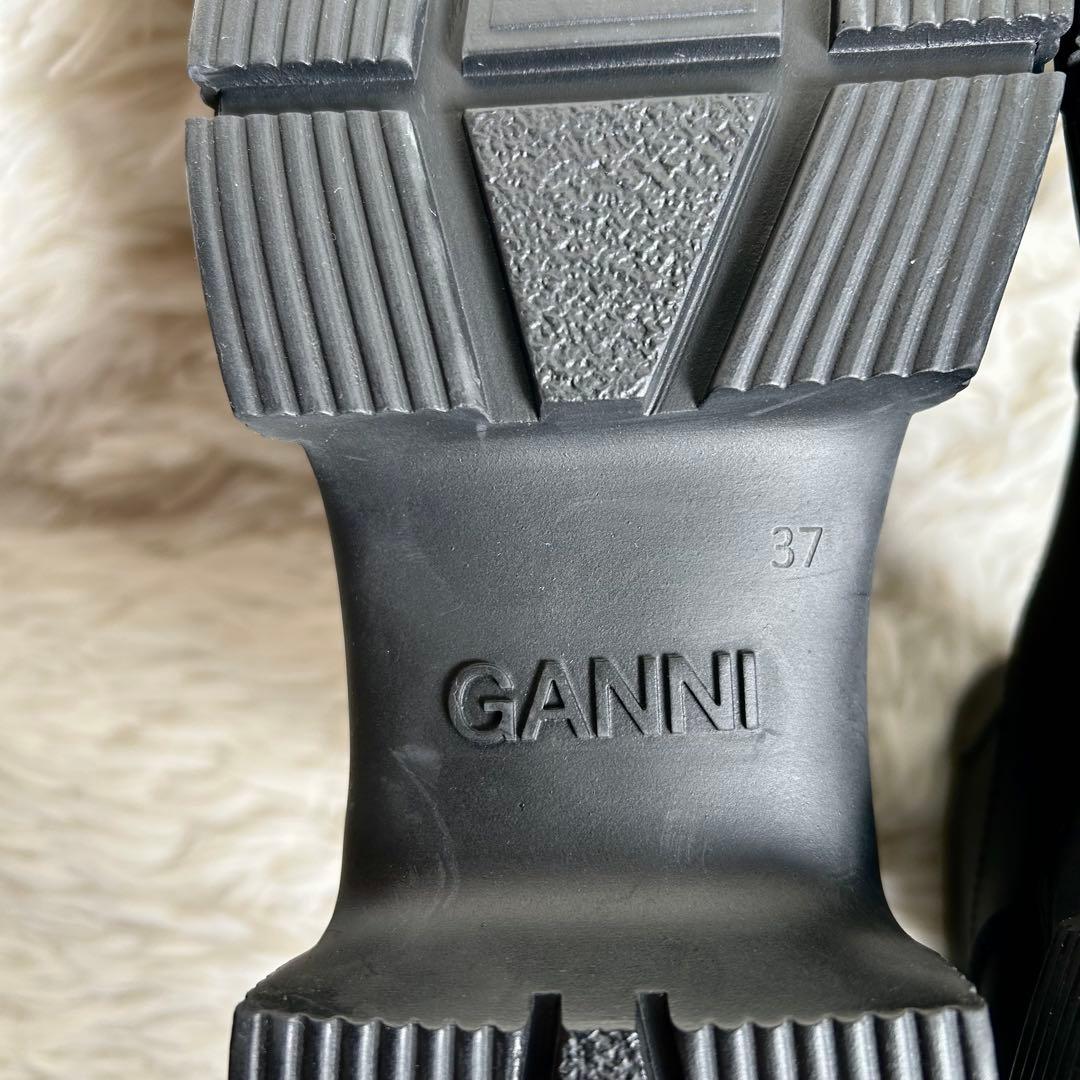 新品未使用　GANNI リサイクルラバーサイドゴアブーツ　厚底　37 24cm