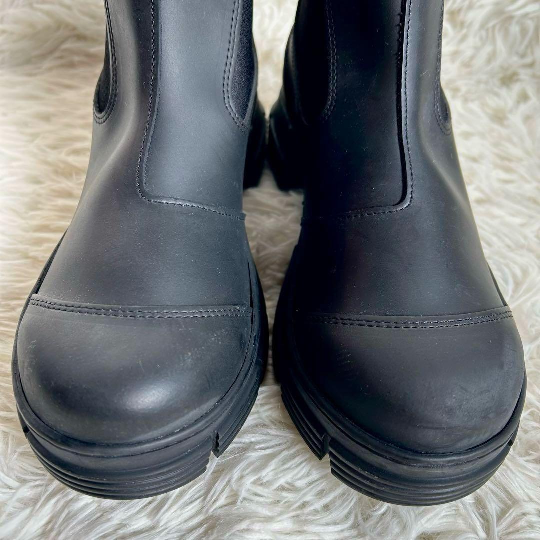 新品未使用　GANNI リサイクルラバーサイドゴアブーツ　厚底　37 24cm