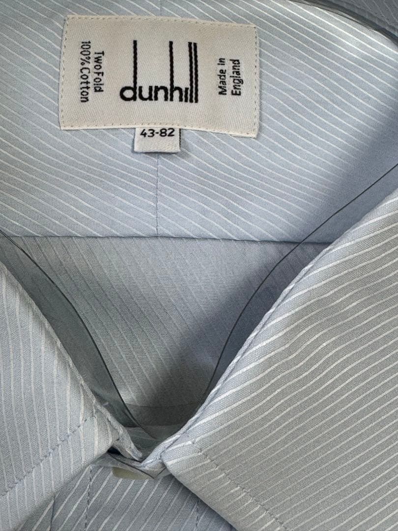し*ん様 ★新品dunhillダンヒルストライプ長袖シャツ 43-82