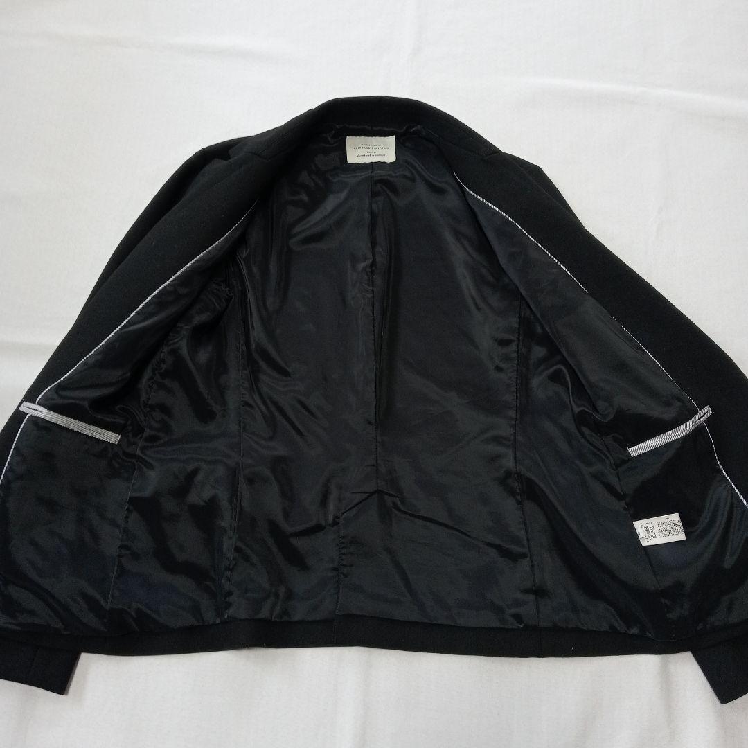 グリーンレーベルリラクシング テーラードジャケット パンツスーツ　黒　40