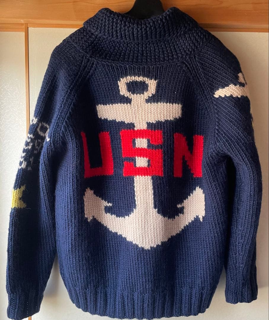 Lightning 30周年記念企画　GIZEMOミリタリーカウチンセーター　L