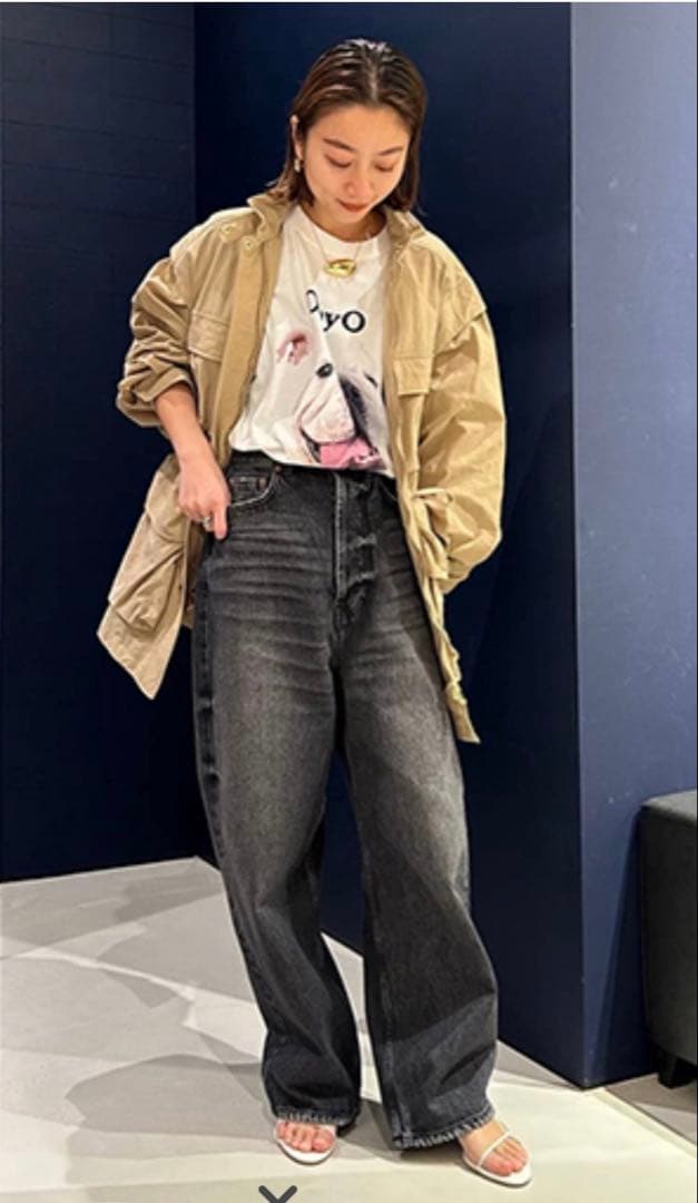 カレンソロジー ミリタリー2wayブルゾン　ベージュ　美品