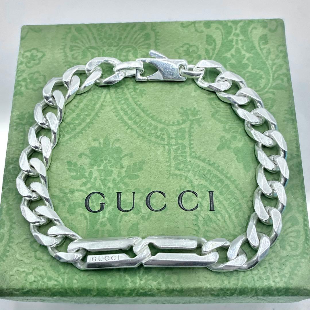 【美品】GUCCI グッチ　ノットインフィニティ　ブレスレット　喜平　サイズ19