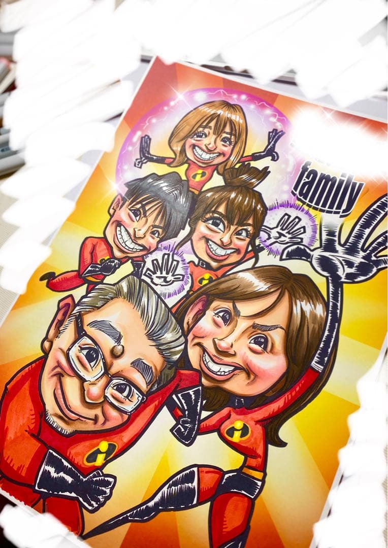 世界で1枚のオーダーメイド似顔絵★★プレミアムver★ウェディングスタイル