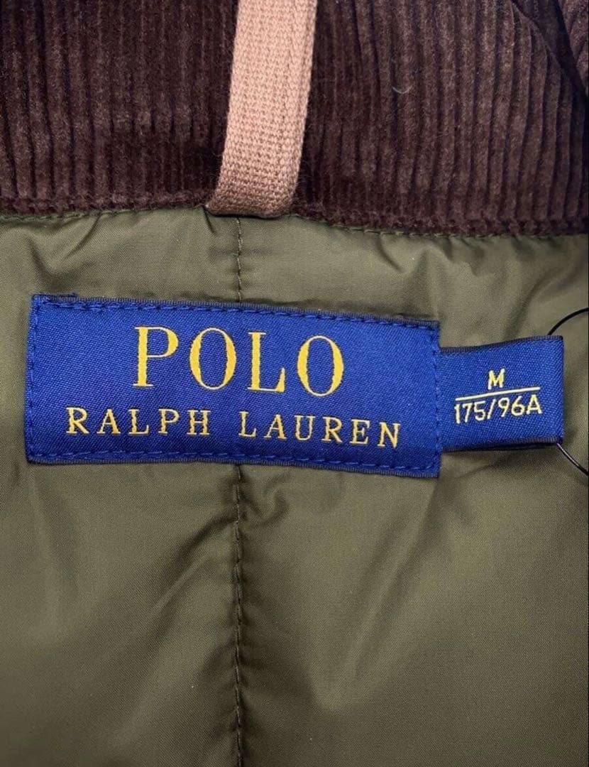 POLO RALPH LAUREN◆ダウンベスト/M/コットン/BRW/チェック