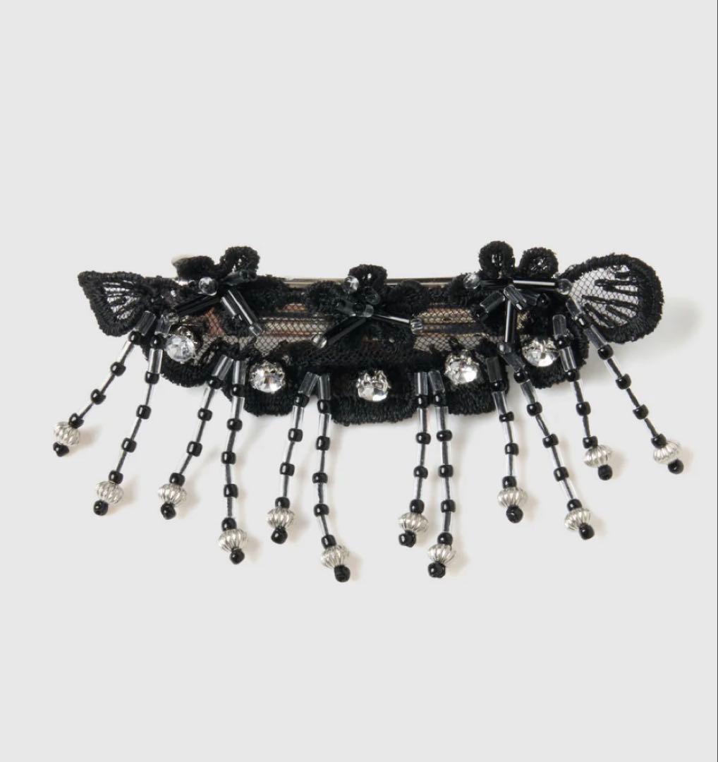  bijou mini barrette Black 左　タナカダイスケ
