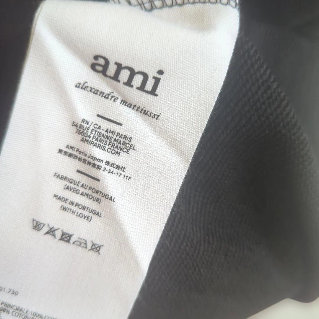 ✨新品タグ付✨ アミパリ 黒 トレーナー　サイズM QR認証済