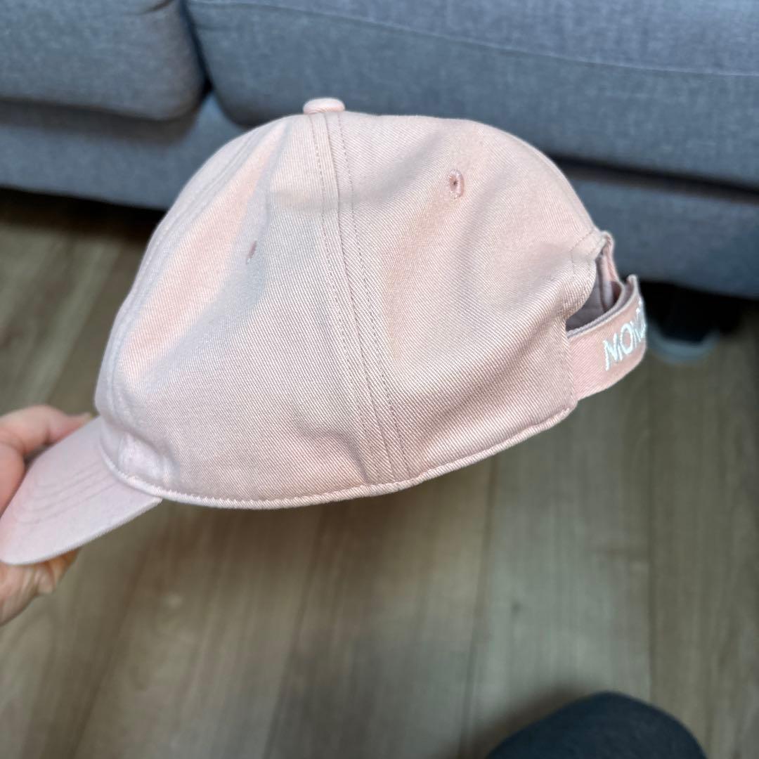 モンクレールキャップ　ピンク　サイズ55-62センチ