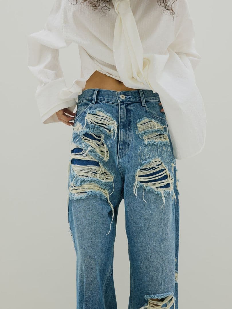 パンツ AmeriVINTAGE UND HARD DAMAGE LOOSE DENIM