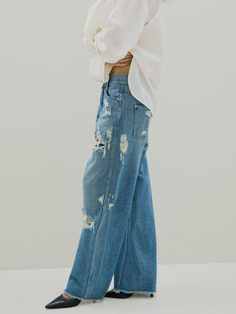 パンツ AmeriVINTAGE UND HARD DAMAGE LOOSE DENIM