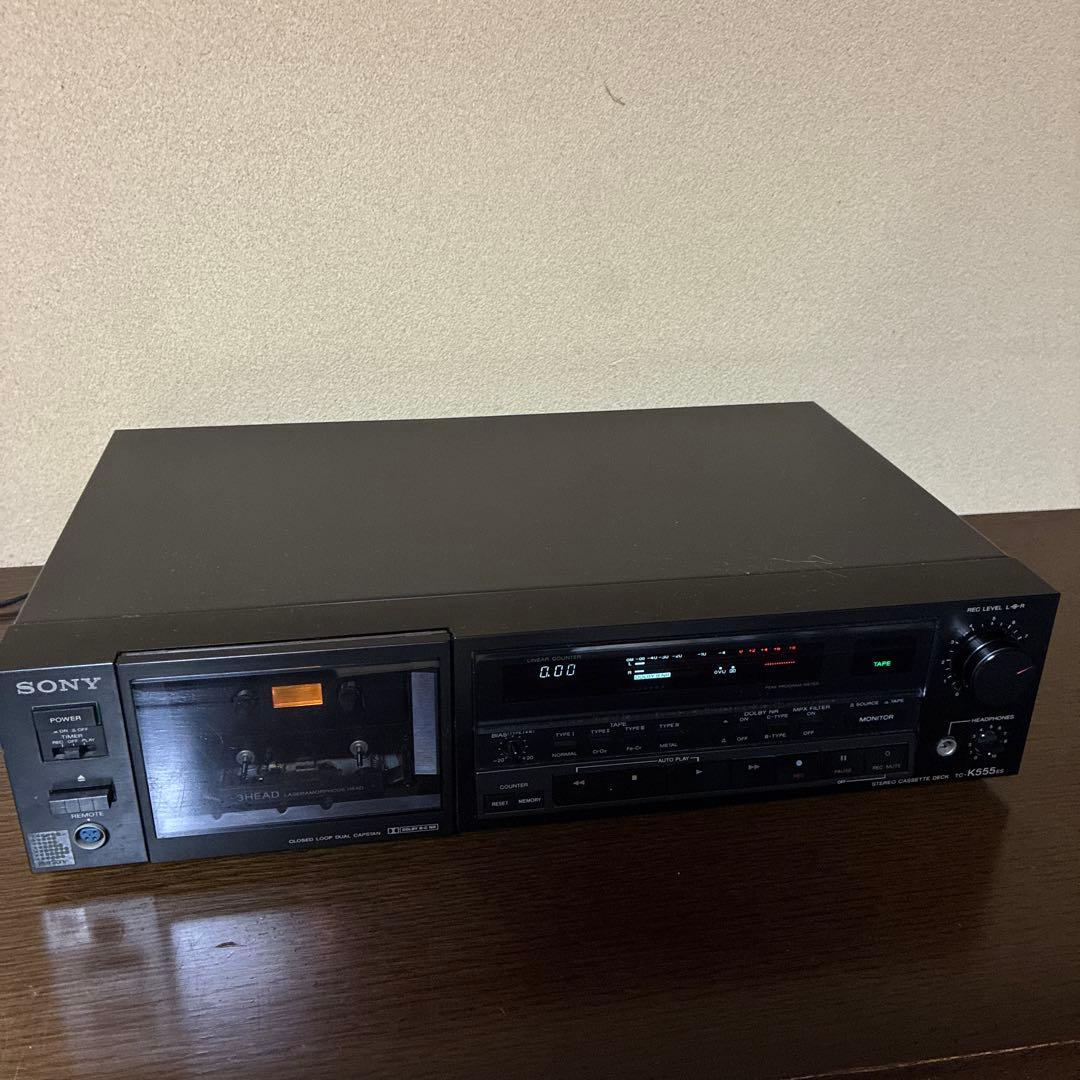 SONY カセットデッキTC-K555ES　通電確認済（ジャンク品）