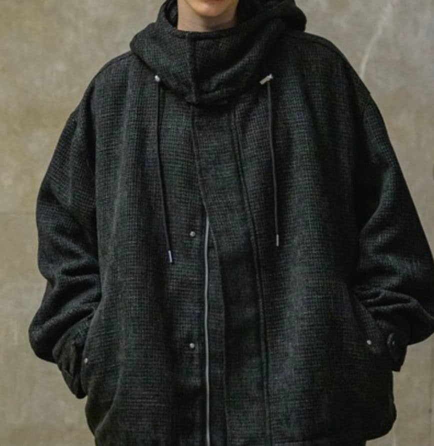 Casper John ブークレショートモッズコート ブラック