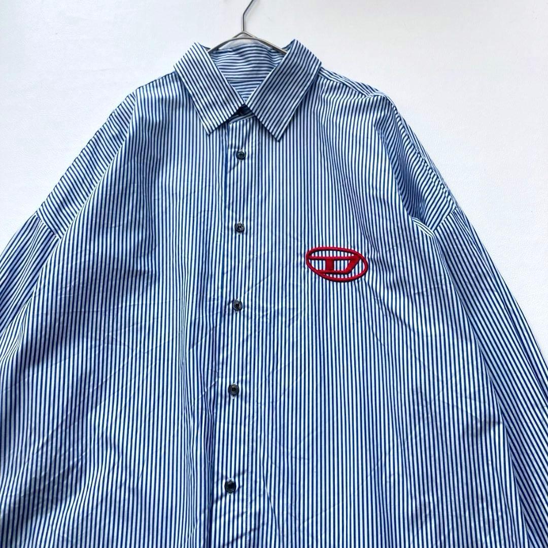 【ガルバ】DIESEL S-DOUBER ストライプ シャツ 52