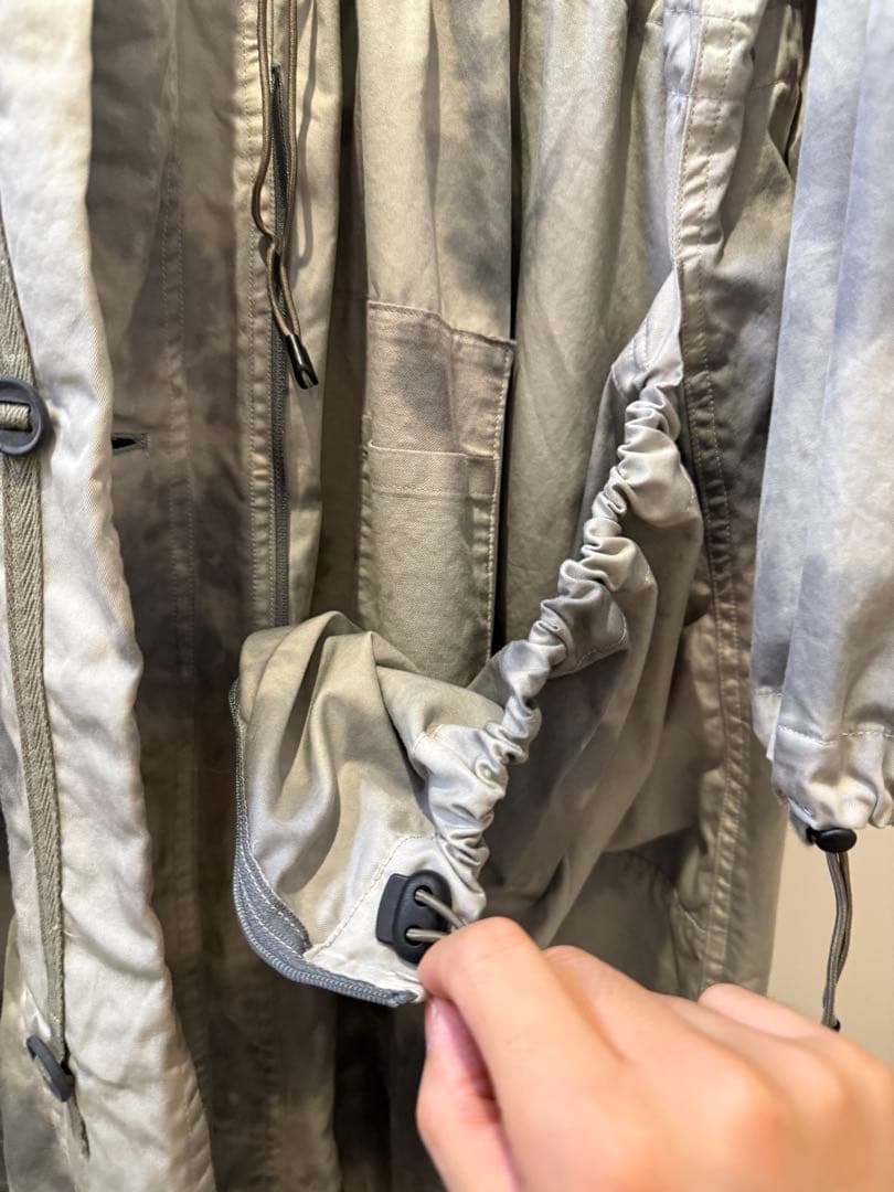 日本製NEW ORDER モッズコート サイズ2 グレー/ブラック男女兼用