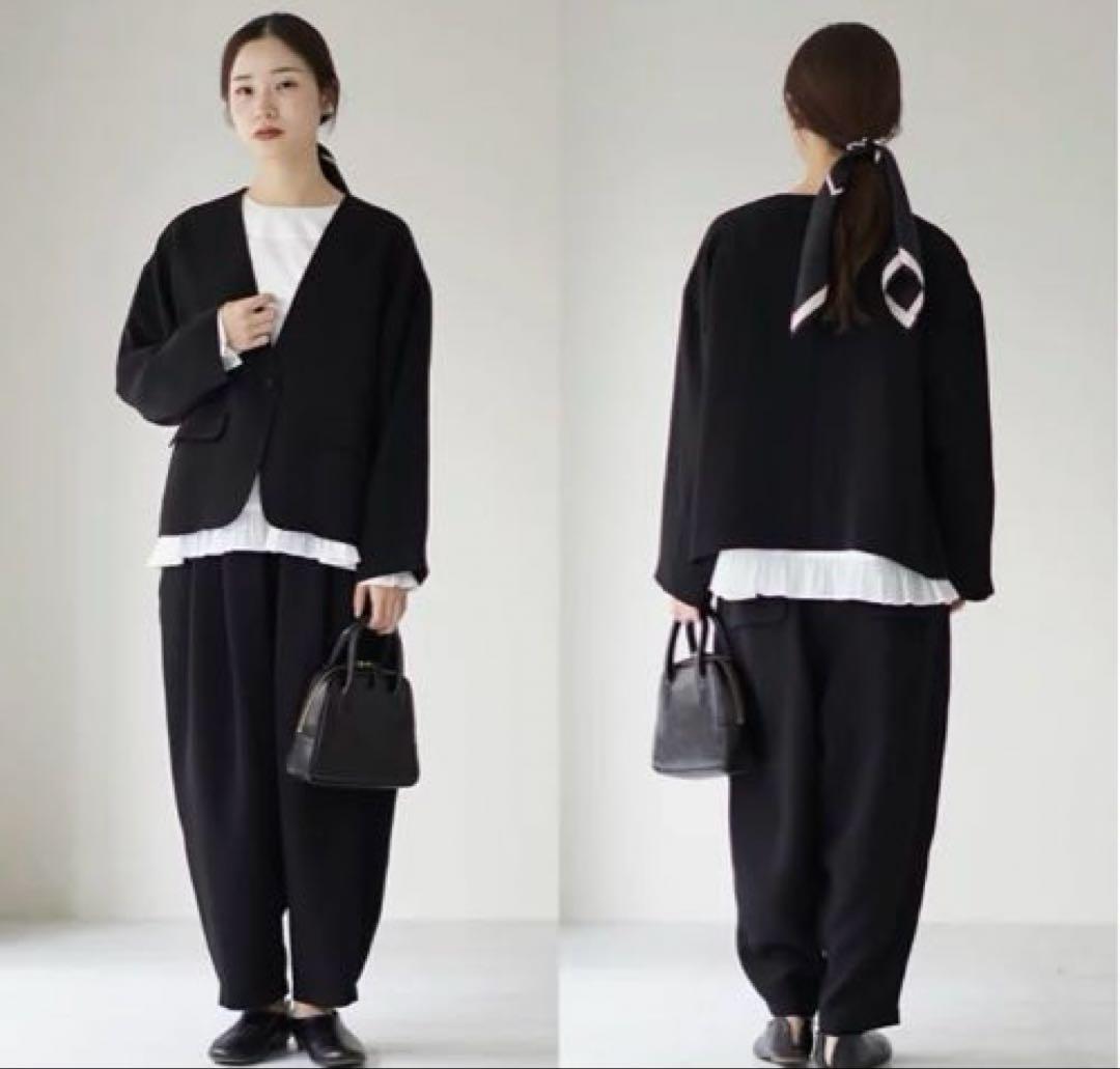 美品　tumugu ツムグ　コットンサテン プルオーバー ブラウス