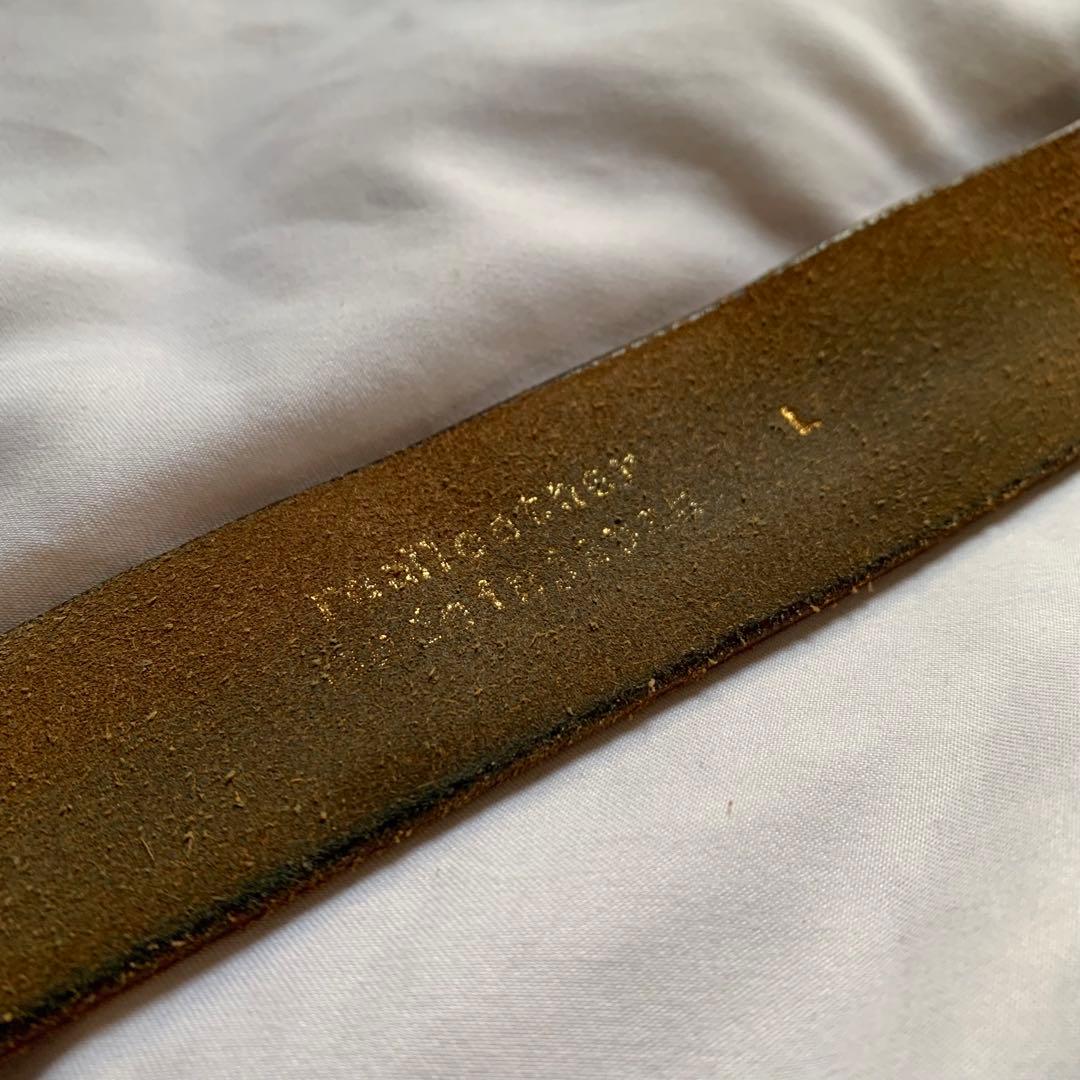 BAPE バックル レザーベルト