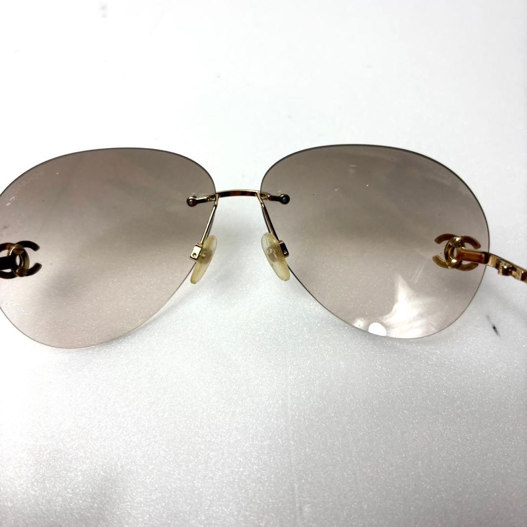 付属品付き✨️CHANEL サングラス リムレス 4108-B