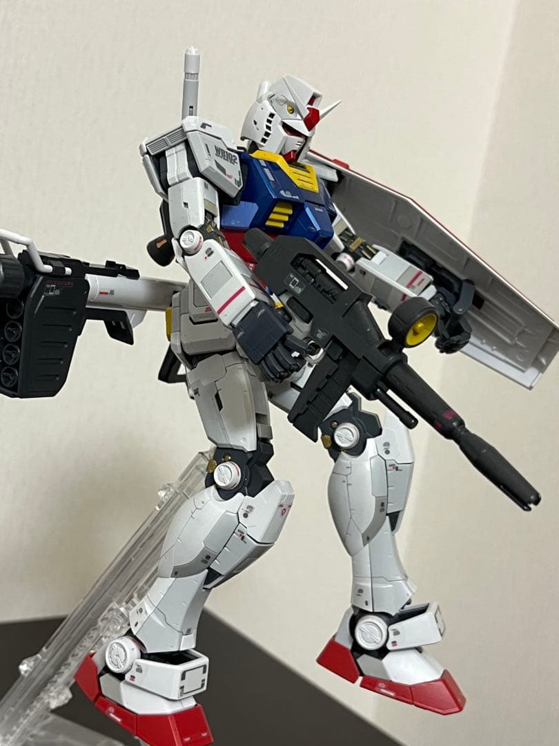 た*う様 MG RX-78-2 ガンダム 1/100 部分塗装完成品