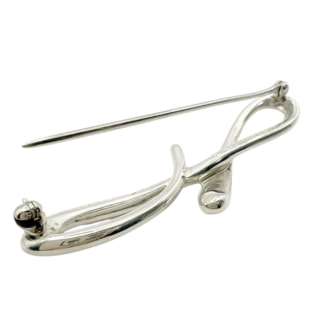 美品✨ティファニー　アルファベットF ピンブローチ　シルバー