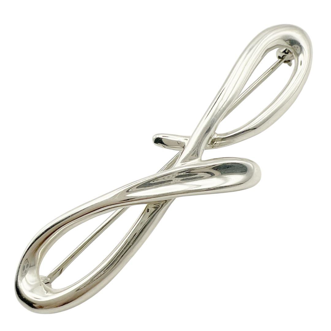 美品✨ティファニー　アルファベットF ピンブローチ　シルバー