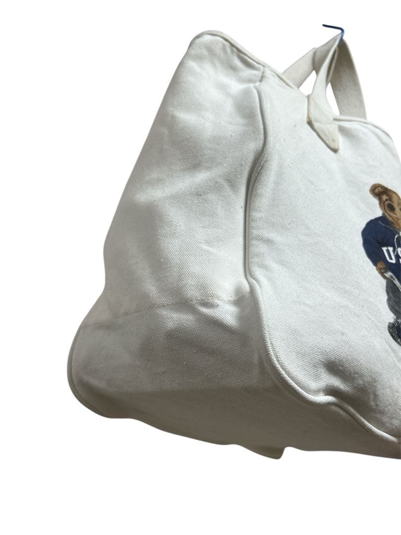 ⭐️ポロラルフローレンポロベア トートバッグ ホワイト　24時間以内発送