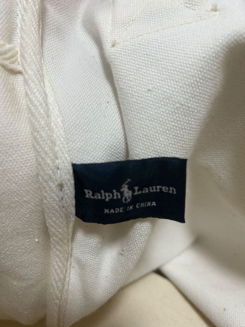 ⭐️ポロラルフローレンポロベア トートバッグ ホワイト　24時間以内発送