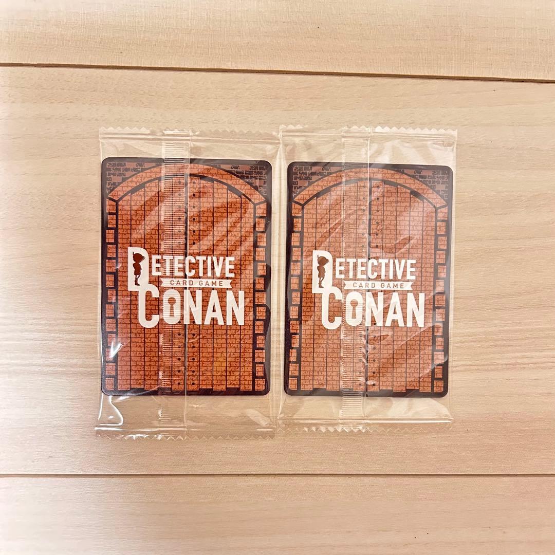 遠山和葉　服部平次　２枚セット　チャレンジ戦優勝プロモ　コナンカード