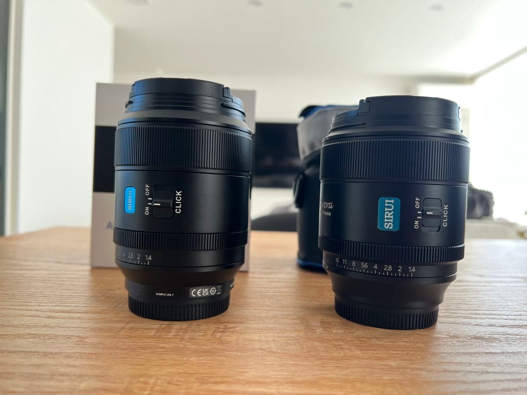 SIRUI Auroraセット 35mm F1.4 85mm f1.4