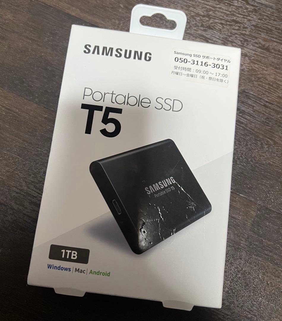 【美品】Samsung Portable SSD T5 1TB