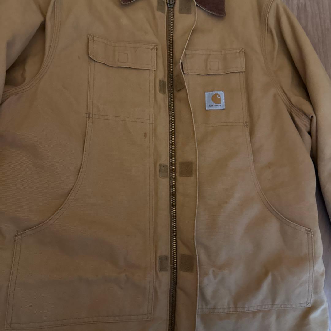 ドーナツ Carhartt デトロイトジャケット USA製 ベージュ