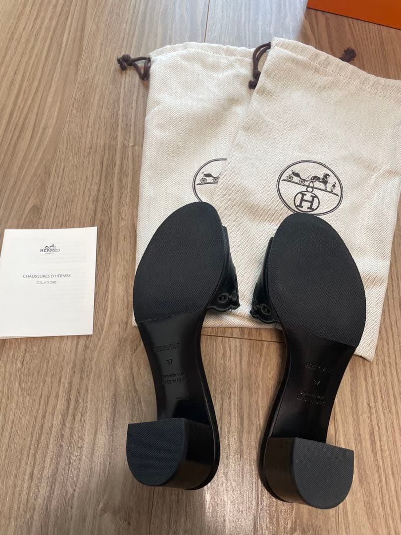 HERMES エルメス　ミュール　サンダル　グラディス　37