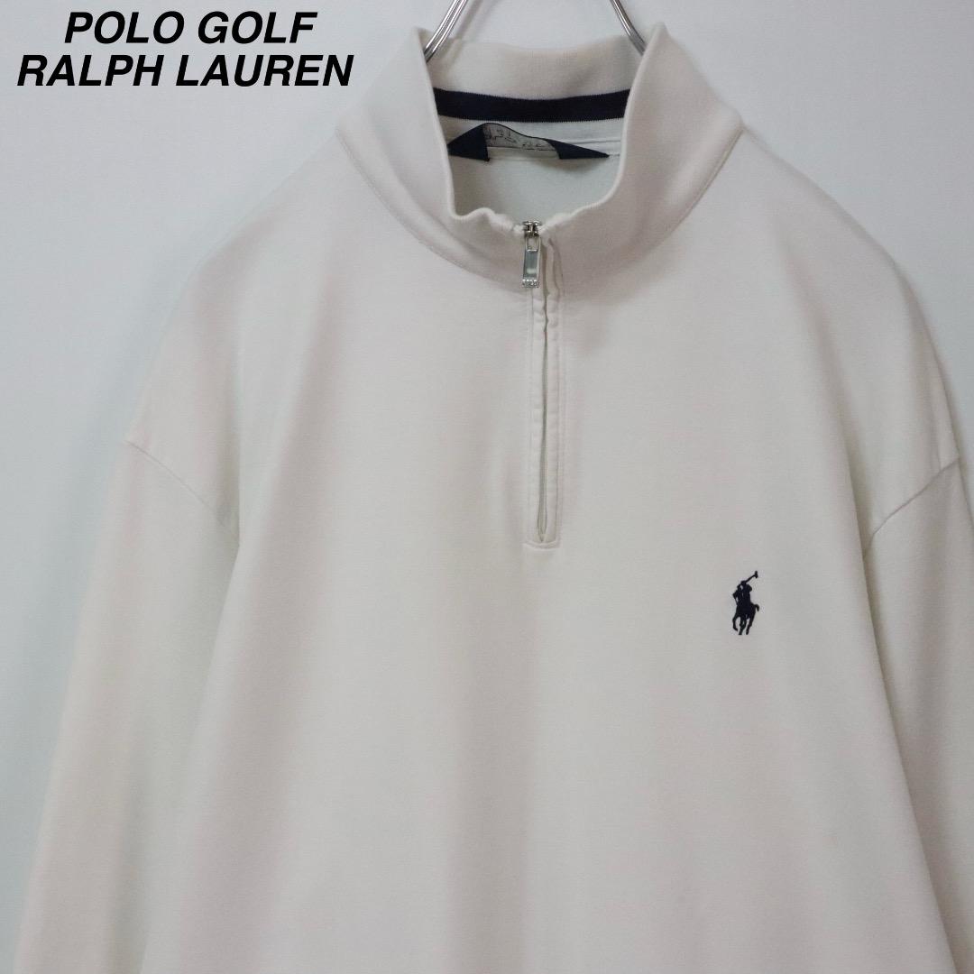 【ハーフジップ】ポロゴルフ ラルフローレン スウェット 刺繍ロゴ ピマコットン